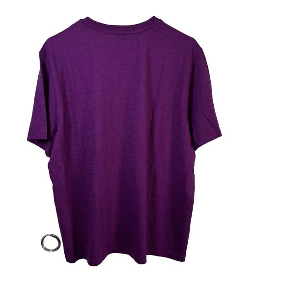 Joseph Abboud Purple Liquid Soft T-shirt Size L lightweight short sleeve casual - Picture 4 of 13